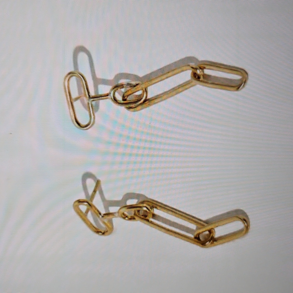Mulxiply Collaborative Loop Dangle Earrings Brass - image 8